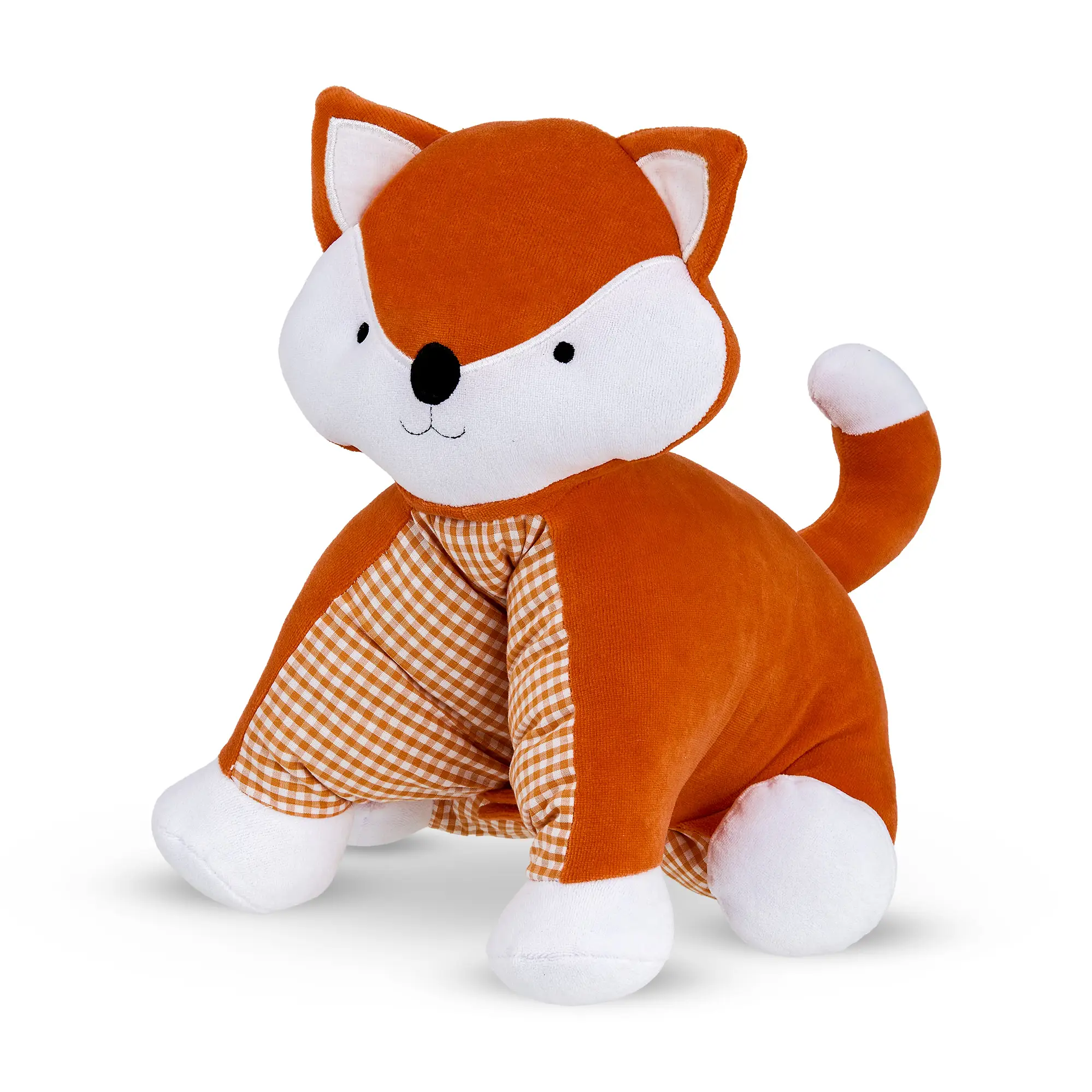 PUPPET RAPOSINHA FUBA COR LARANJA TAMANHO 31cm x 38cm 